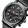 Hannah Martin Hommes Relogio Masculino Leather Bande Montre Décorative Petit Cadran Quartz