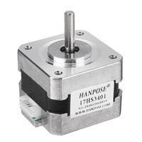 HANPOSE 17HS3401 Moteur pas à pas Nema 17 34mm 42 Moteur 42BYGH 1.3A 28N.cm 4 dérivations pour imprimante 3D CNC