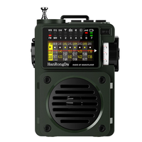 Hanrongda HRD-700 Radio Full Band MW/FM/SW/WB Radio Portable Multimedia Music Player 110 Stations Supports bluetooth TF