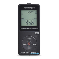 HanRongDa HRD-767 Mini avion radio de poche Bande Récepteur Radio portable LCD Bouton de verrouillage de laffichage