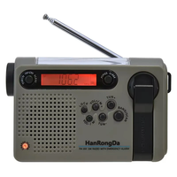 HanRongDa HRD-900 Emergency Radio AM FM SW Solar Hand Crank NOAA Weather Alert 2000mAh Power Bank Flashlight SOS Alarm P