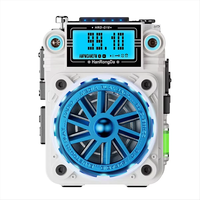 Hanrongda HRDG18 Wireless bluetooth Speaker with RGB Light 40mm HiFi Speaker LCD Display Screen Support TF Card Playback