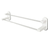 HappyLife8HPorte-serviettesBLANCRuban Double Tige De Rangement Débarbouillette Porte-servi
