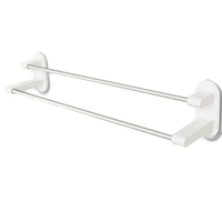 HappyLife8HPorte-serviettesBLANCRuban Double Tige De Rangement Débarbouillette Porte-servi
