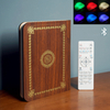 Haut-parleur coran en bois Colorful LED livre lumière sans fil Bluetooth coran récitateur haut-parleur Ramadan enfants c