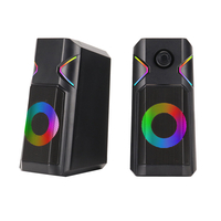 Haut-parleur dordinateur K201 Haut-parleur de bureau 2.0 canaux RVB Colorful Haut-parleur satellite stéréo léger
