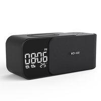 Haut-parleur Bluetooth WD-500 5W Haut-parleur portable Diaphragme renforcé de basses Chargeur sans fil Double réveil Rad