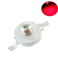 Haute puissance 3W DC2.2-2.4V LED puce rouge diode lumière perle lampe diode pour projecteur