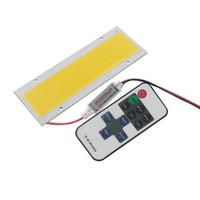 Haute puissance DC12-14V 15W LED perles COB puce lumière DIY 140x50mm Dimmable bande clignotante avec RF télécommande