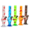 Hauteur de plastique 205mm de tuyau deau de tuyau acrylique de boule de feu Hoo kah