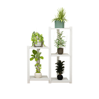 Hauteur facultative de support de plantes succulentes détagère en bois multicouche pour le support de fleur de bure