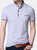 Hauts décontractés à manches courtes de couleur pure pour hommes