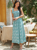 Hawa - Robe longue sans manches à imprimé floral et style floral