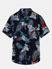 Hawaii Floral Big Plus Taille Loisirs Chemises de plage de vacances pour les hommes