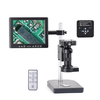 HAYEAR 34mpMP Kit de caméra de microscope industriel HDMI USB 100X Objectif zoom à monture C 60 LED Lumière avec écran 8