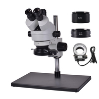HAYEAR 3.5X ~ 90X Microscope stéréo à grossissement de Zoom pour la réparation industrielle de PCB support de pilier tou