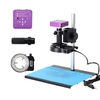 HAYEAR 51MP caméra de microscope vidéo numérique industrielle + 130X objectif à monture C 56 LED lumière annulaire + sup