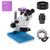HAYEAR 51MP HDMI caméra de Microscope USB numérique 7X-90X Simul-Focal Microscope stéréo trinoculaire à souder PCB Kit d