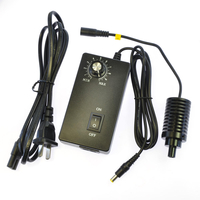 HAYEAR 9MM Lumière coaxiale LED Microscope Spot Point Source lumineuse Illuminateur réglable Lampe lumineuse 3W 6500K AC