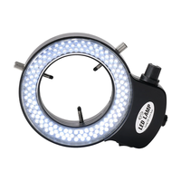 HAYEAR Adjustable 6500K 144 LED Ring Light Illuminator Lamp For Industry Stereo Microscope Lens Camera Magnifier 110V-24