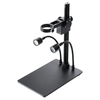 HAYEAR Aluminum Digital Microscope Stand Industrial Camera Monocular Lens Lift Repair Workbench Black