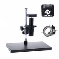 HAYEAR ensemble complet 41MP 2K caméra de Microscope à souder industrielle sorties USB 180X objectif de monture C 56 LED