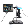 HAYEAR Ensemble complet de caméras de microscope industriel 34MP Sorties USB HDMI avec objectif 180X à monture C 60 LED