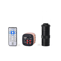 HAYEAR FHD 16MP USB caméra de Microscope vidéo numérique électronique industrielle 130X 180X 300X C lentille de montage