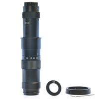 HAYEAR HD 0.7X-4.5X 180X Zoom Lentille de Lumière Parallèle à Monture C Pour Industrie Microscope Lentille En Verre 40mm