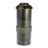 HAYEAR Industry Lens 8X -100X Grossissement Réglable 25mm Zoom C-mount Lens Glass pour Industry Microscope Camera Oculai