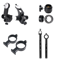 HAYEAR Microscope Accessories Set Microscope Stand Ring Adapter Monocular Lens Holder Compatible 25mm 32mm 50mm Metal In