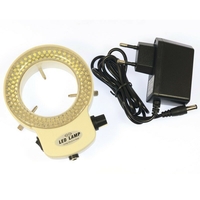 HAYEAR Microscopes Lumineux 144 LED Anneau Lampe Loupe Lumineuse Avec 110 V - 240 V AC Rétro-Éclairage Pour Lindust