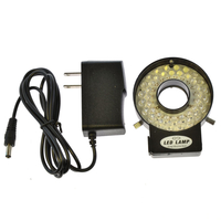 HAYEAR Réglable 40 LED Anneau Lumière Illuminateur Lampe Pour Lindustrie Microscope Stéréo Avec 110 V-240 V AC Loup