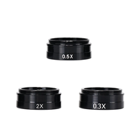 HAYEAR Versatile 0.3X 0.5X 2X Barlow Lens Set for C-MOUNT Industrial Microscope 42mm Mounting Thread Enhanced Precision