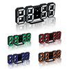 HC-201 Creative USB chargeant lhorloge de luminosité réglable de chiffres 3D