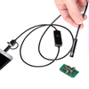 HD 2 millions de pixels objectif double caméra Borescope 6 LEDS lumières réglables