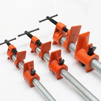 Heavy Duty 1/2 3/4 Wood Gluing Pipe Clamp Fixture Quick Release Cast Iron Pipe Clamp for for Woodworking / Carpentry /
