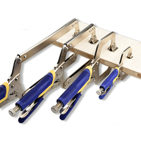 Heavy Duty C Clamp Locking Pliers Metal Face Clamp with Large Flat Swivel Pads 6 Inch 9 Inch 11 Inch 14 Inch 18 Inch for