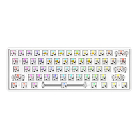 Hei Ji She DK61 Kit personnalisé de clavier mécanique Triple Mode Bluetooth5.0 2.4G sans fil Type-C Programmation filair