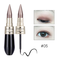HengFang Shimmer Ombre à paupières Bâton Glitter Eyeshadow Étanche Noir Eyeliner Surligneur Maquillage
