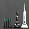 HERE-MEGA 608 Brosse à dents électrique sonique automatique IPX7 Brosses électriques de blanchiment vibrantes ultrasoniq