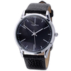 Heure du conte rétro ceinture sangle peau de vache ultra-mince montre des hommes montre à quartz inverser regarder en ar