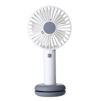 HF-202 Base de conception de beignet portable de bureau portable LED ventilateur de nuit