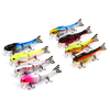 HF021 1pc 95mm 13g Minnow Leurre De Pêche Dur Appât 2 Sections Double Crochet Lumineux
