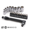 Hi-Spec 19 Pcs L Forme Tournevis Set Double Conseils 1/4 pouce Clé à Douille Tournevis Bit Set Kit De Réparation Outil À