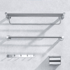 Higold Double Pole Porte-serviettes Porte-papier hygiénique Récipient Étanche En Acier Inoxydable Salle De Bains Ensembl
