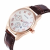 Hikun Business Casual Grand Cadran Simple Bracelet En Cuir PU Hommes Montre À Quartz