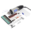 HILDA 220V 400W Perceuse Electrique à Vitesse Variable avec 76pcs Accessoires Broyage Electrique Outils Rotatifs