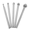 HILDA 5 pièces 3-8mm fraises en acier blanc en forme de boule couteaux de sculpture sur bois tige de 3 mm