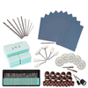 HILDA 90Pcs Accessoires pour outils rotatifs Ensemble de bits Broyage à ponçage Kit de forage à polir